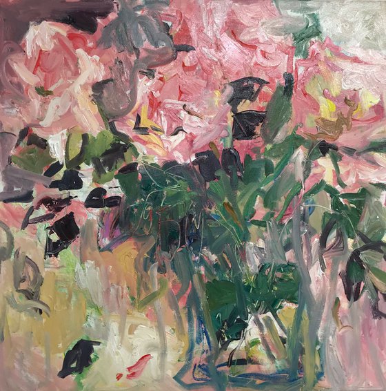 Vase of roses