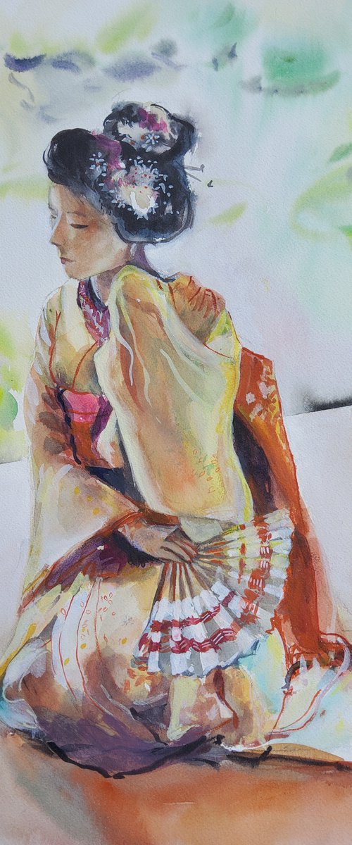 Study of a gheisa by Marina Del Pozo