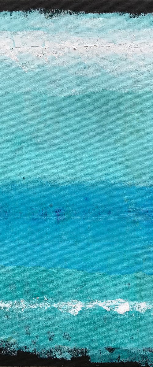 Into the Blue - Abstract Blues 1 by Catherine Winget