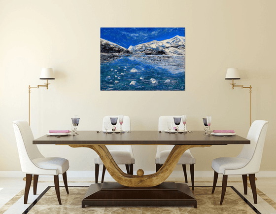 Glacier Bay ( Large 40"x30"-102cm x 76cm)