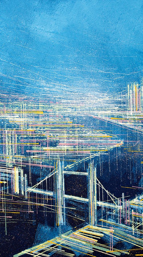London Under A Blue Night Sky by Marc Todd