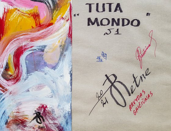 - Tuta Mondo N-1 - (H)120x(W)96 cm. Style of Willem de Kooning. Abstract Expressionism Painting