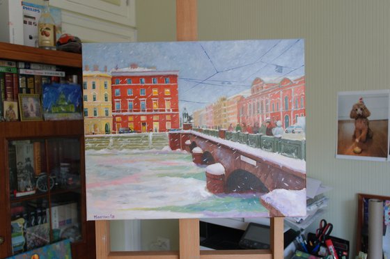 St. Petersburg, Winter, Anichkov Bridge