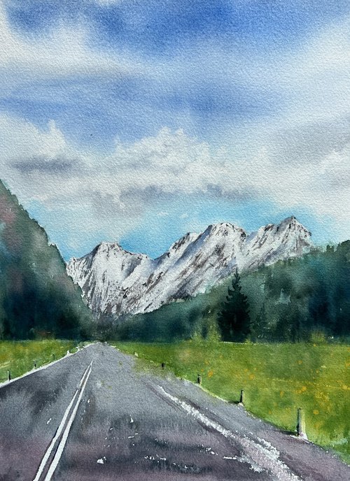 On the road by Anna Zadorozhnaya