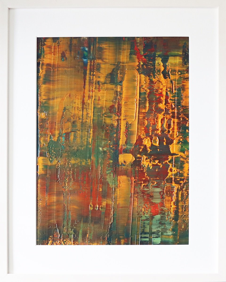 Abstract Oil Painting By Koen Lybaert, 16 X 20", Abstract N°2870, Original Artwork