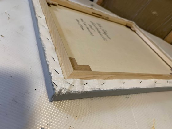 Quiet woman in Blue.