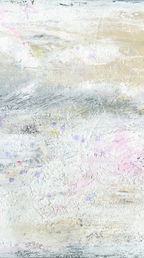 A Tranquil Journey 4 - Textural Abstract Painting by Kathy Morton Stanion by Kathy Morton Stanion