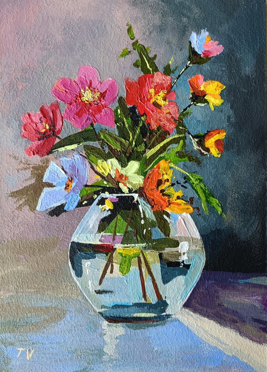 Flower still life by Tetiana Vysochynska