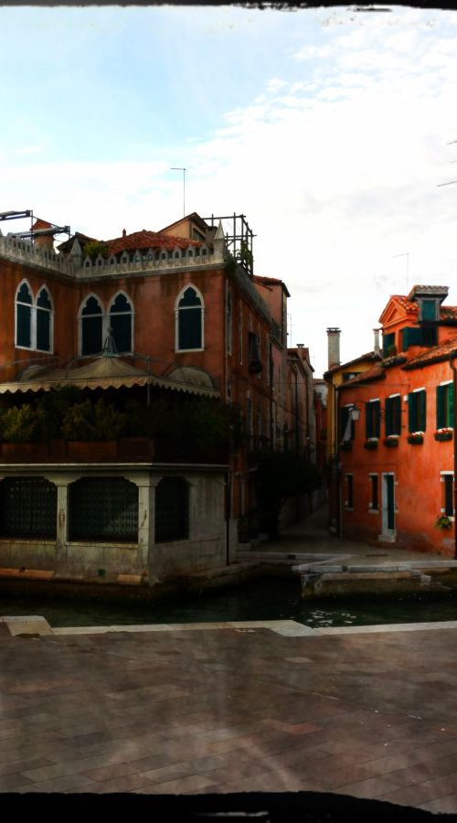 Venice in Italy - 60x80x4cm print on canvas 02610m1 READY to HANG by Kuebler