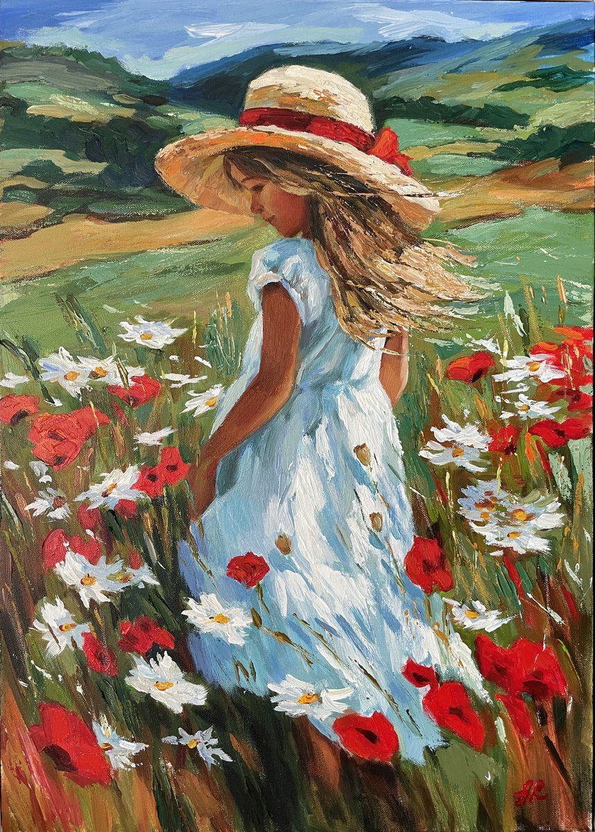  Scarlet Spring By Anna Reznikova, 20 X 28, Artwork For Sale On Artfinder