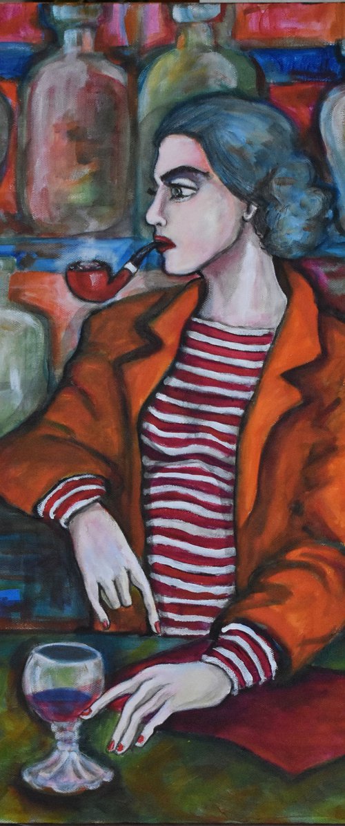 The woman who smoked a red pipe by Nagui