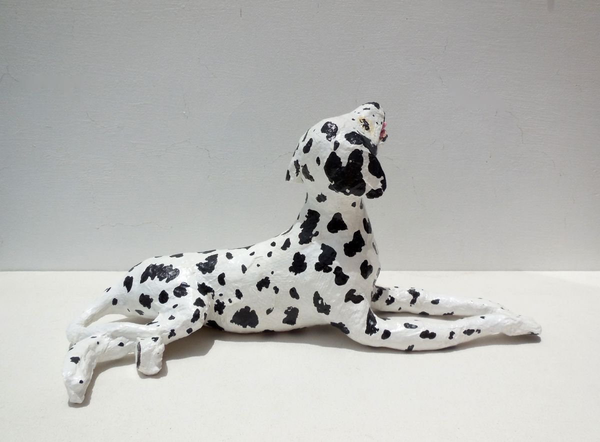Dalmatian Dog Paper Sculpture by Shweta Mahajan