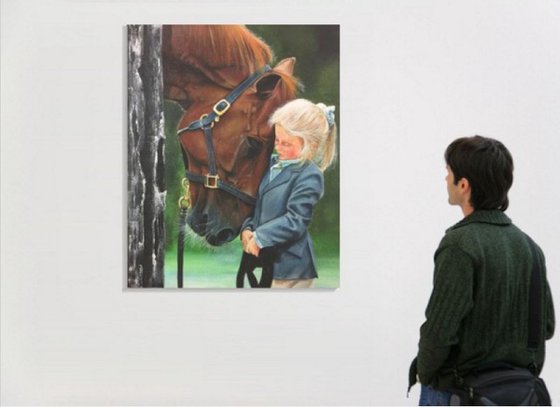 Horse & Child Eka Peradze Art