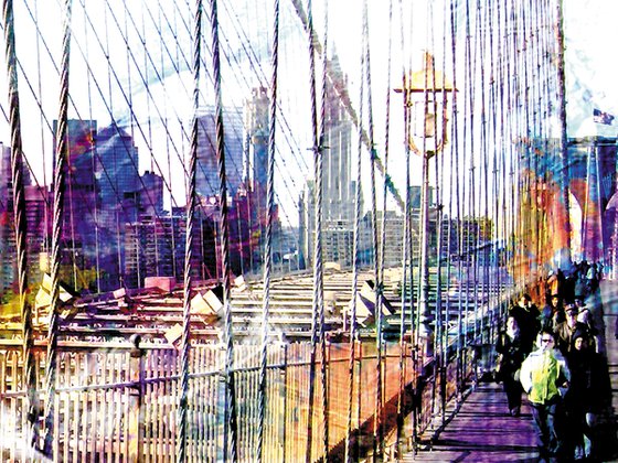 Maromas, Brooklyn bridge/XL large original artwork