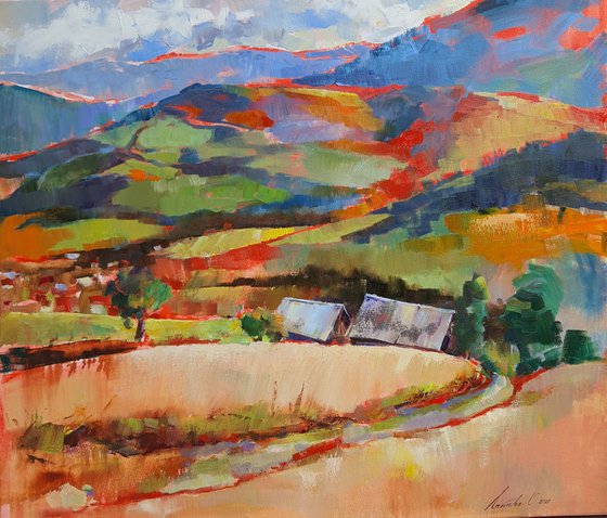 Colors in mountains in autumn
