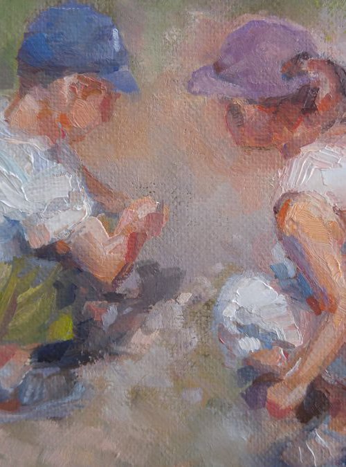 A big secret (8x10'')("Childhood" series) by Alexander Koltakov