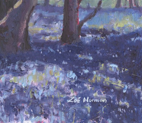 Abstract Bluebell Wood