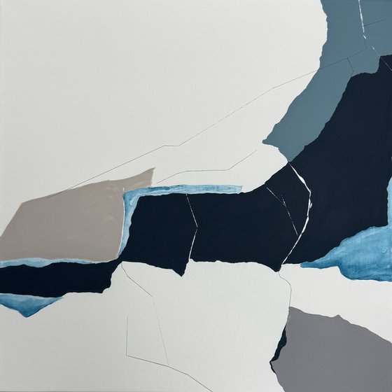 Balance in Blue 50*50 cm