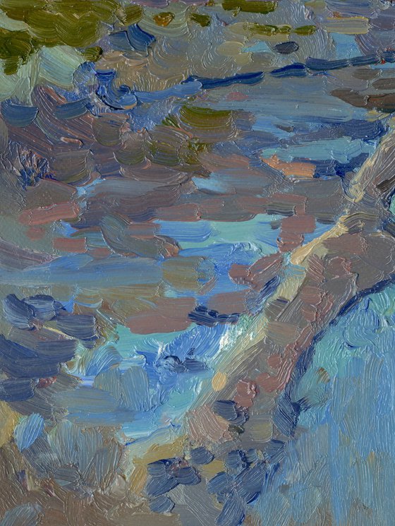 The last snow. Puddles. Pereslavl-Zalessky