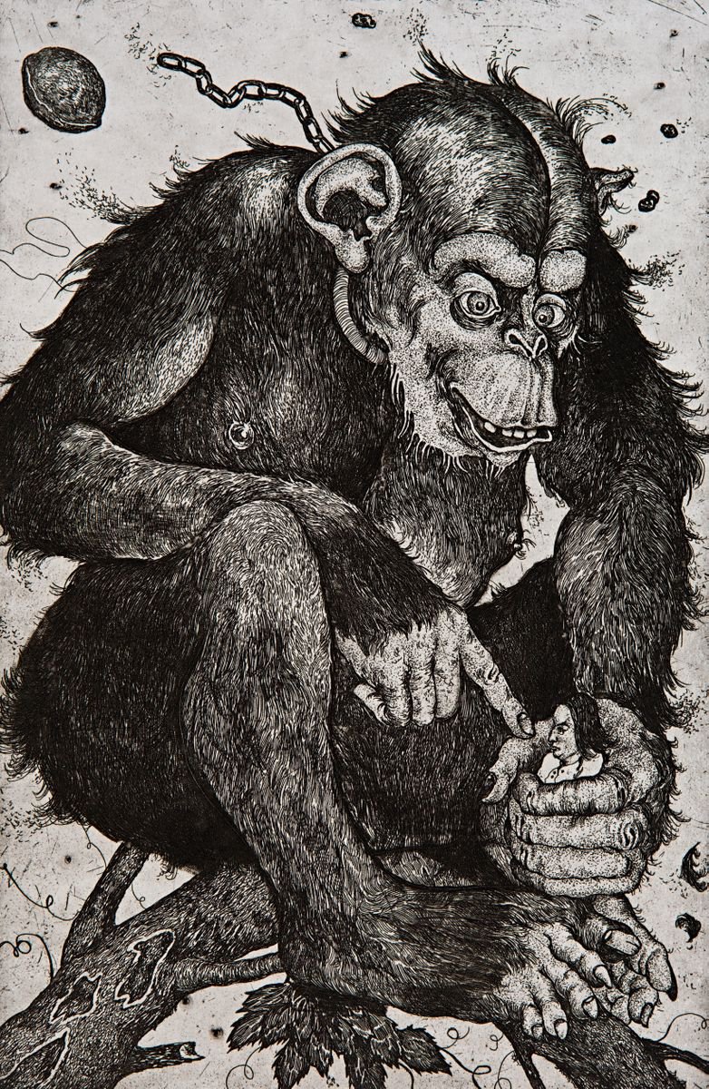 Gulliver Seized by a Monkey by Victor Savchenko