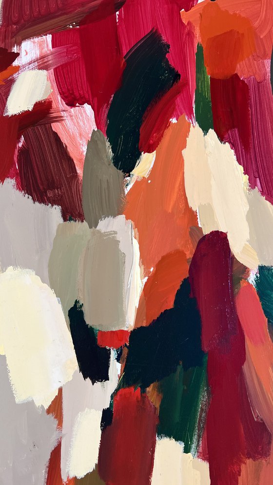 Mood 7/Orange acrylic painting