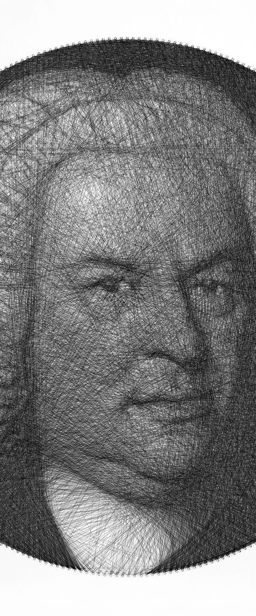 Portrait of Johann Sebastian Bach by Andrey Saharov