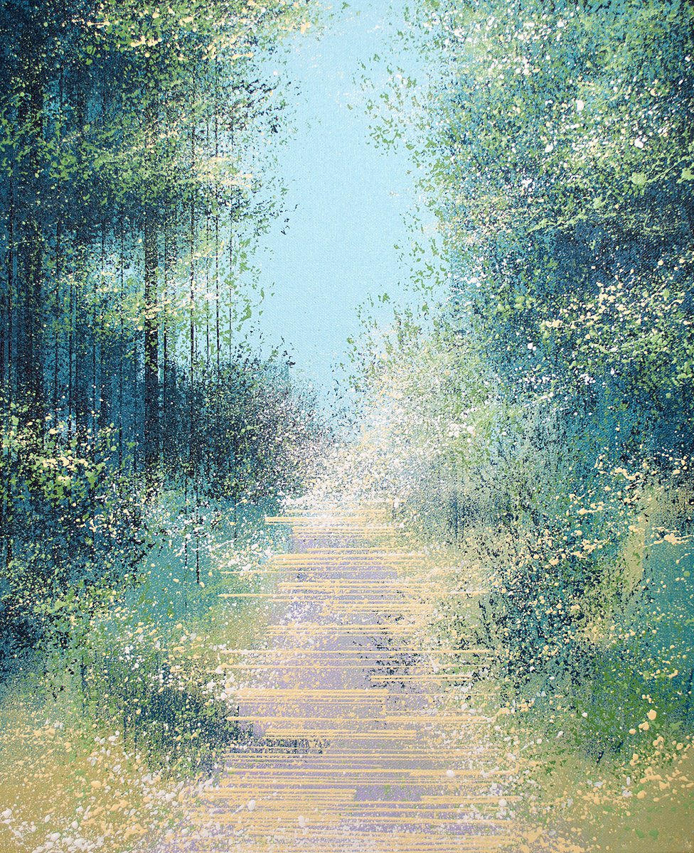  Misty Forest Trees By Marc Todd, 18 X 22, Artwork For Sale On Artfinder