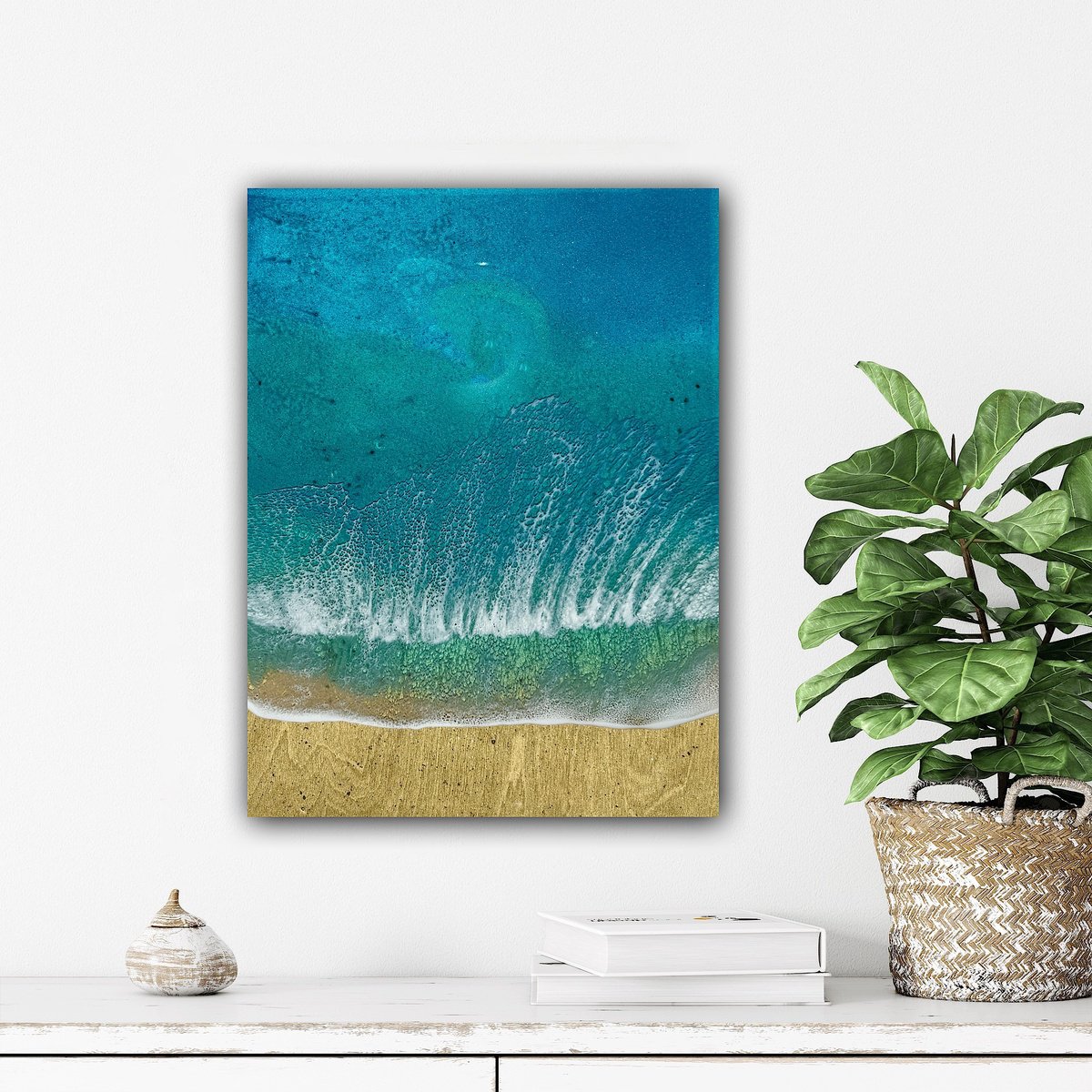 Photorealistic Landscape Acrylic Painting By Ana Hefco, 18 X 24, Dolce Far Niente, Original Artwork