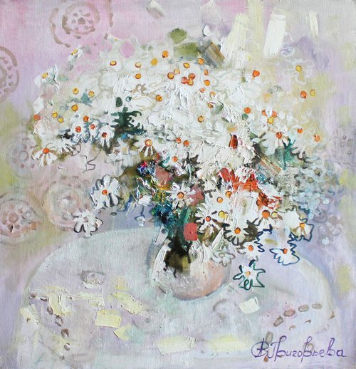 Daisies in June by Anastasiia Grygorieva
