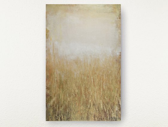 Warm Light Field 211206, texture abstract golden field