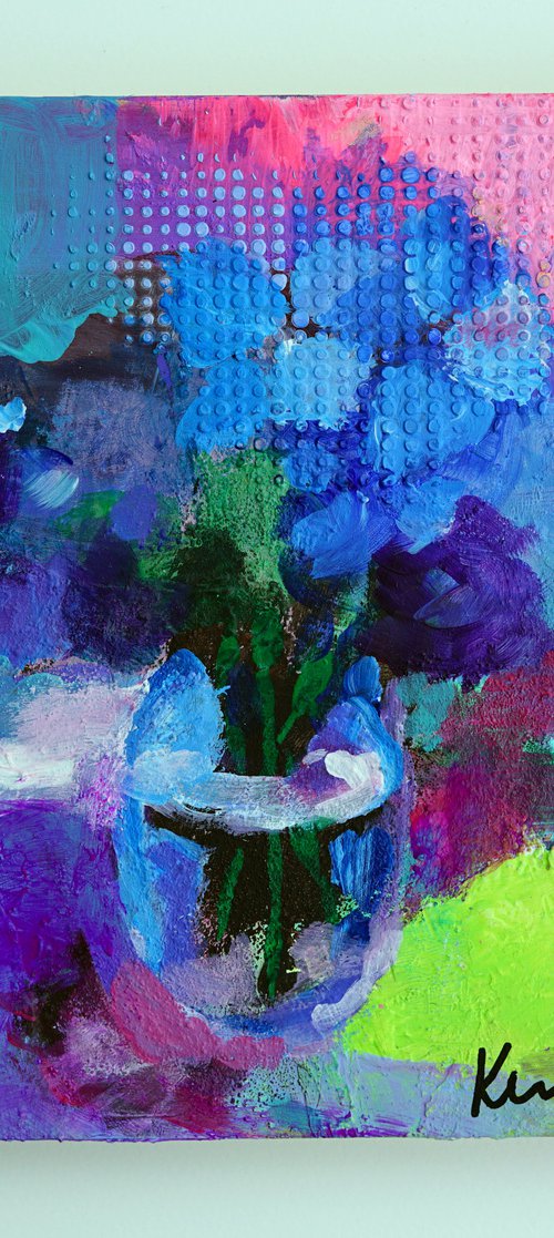 Blue Hydrangeas by Kerri McCabe