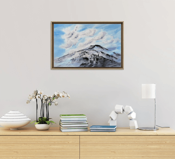 Majestic clouds Volcano Etna