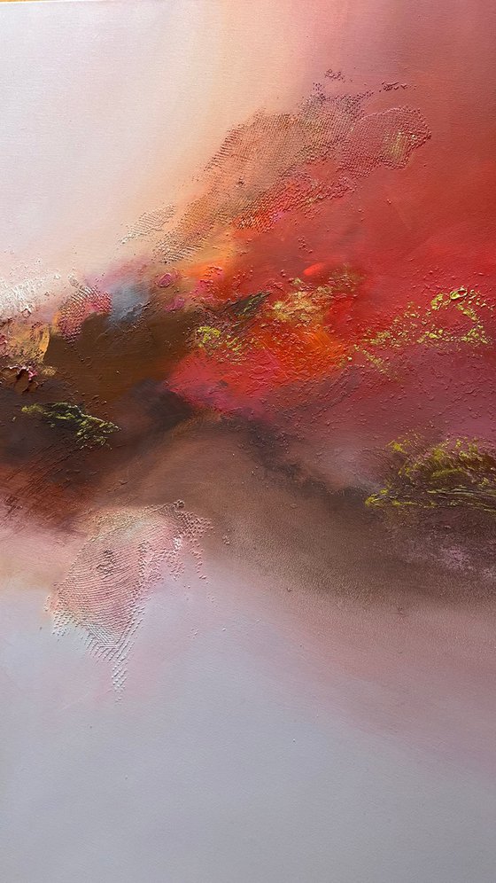 Red Abstract Sunset Sky