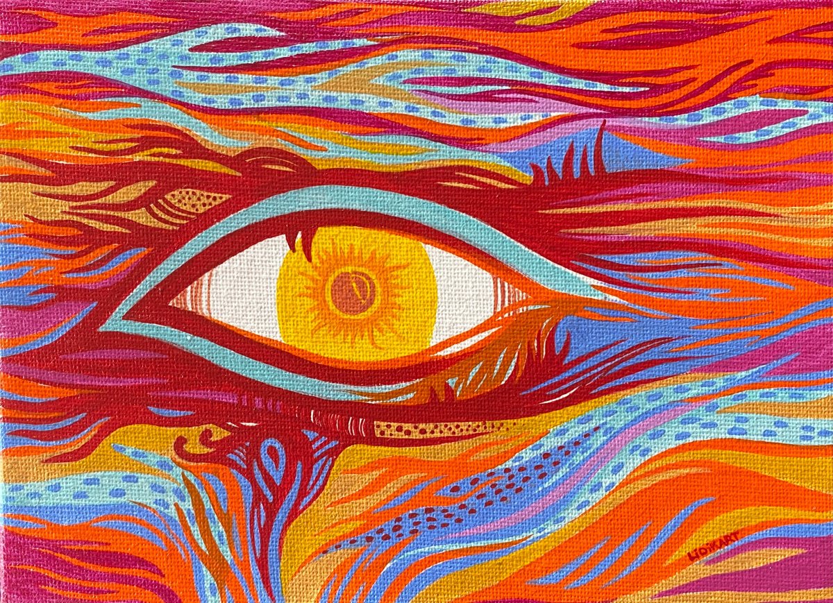 Acrylic Painting , What Do You See Inside Of You? By Lidia Matviyenko /Lidikart/, 7 X 5, Artwork For Sale On Artfinder