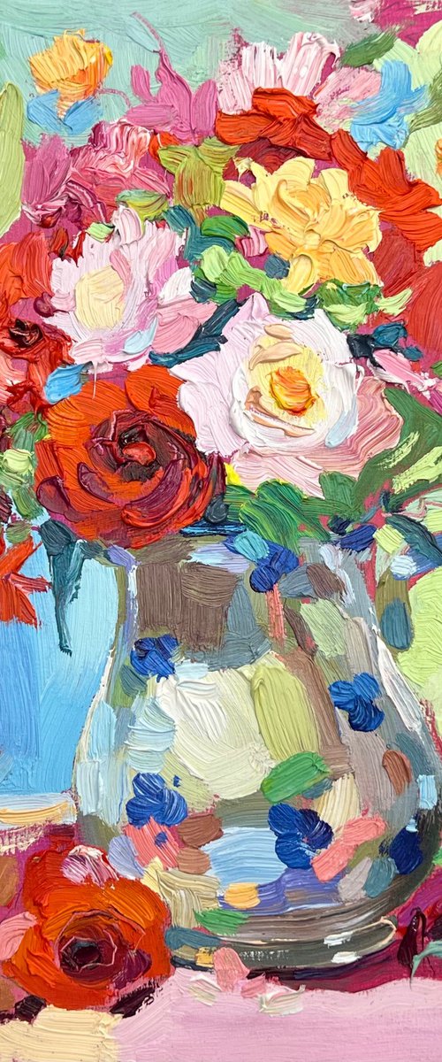 Multicolored Roses by Ole Karako