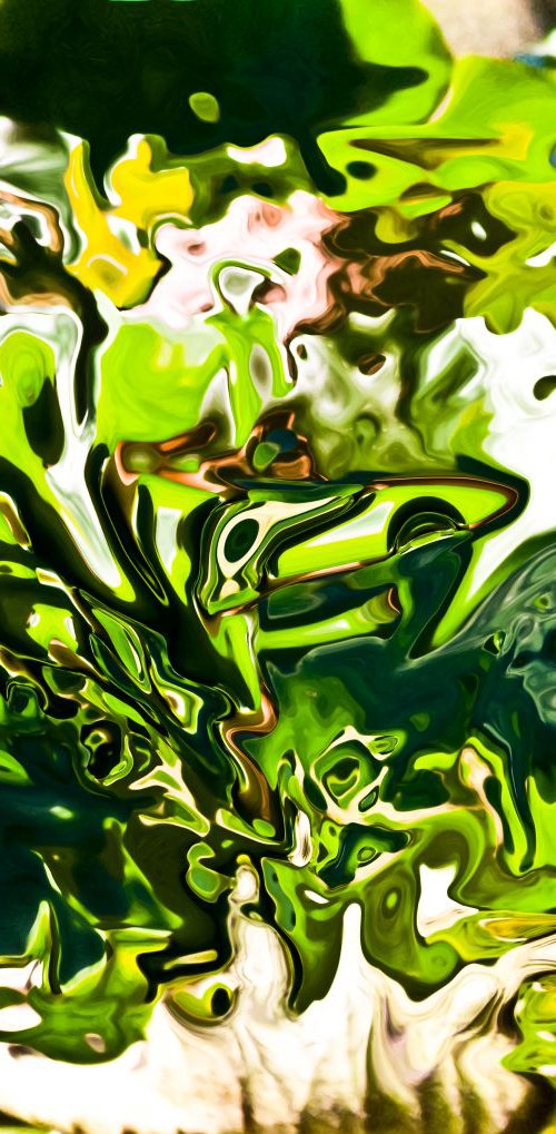 Green Abstract Fantasy by Bruno Paolo Benedetti