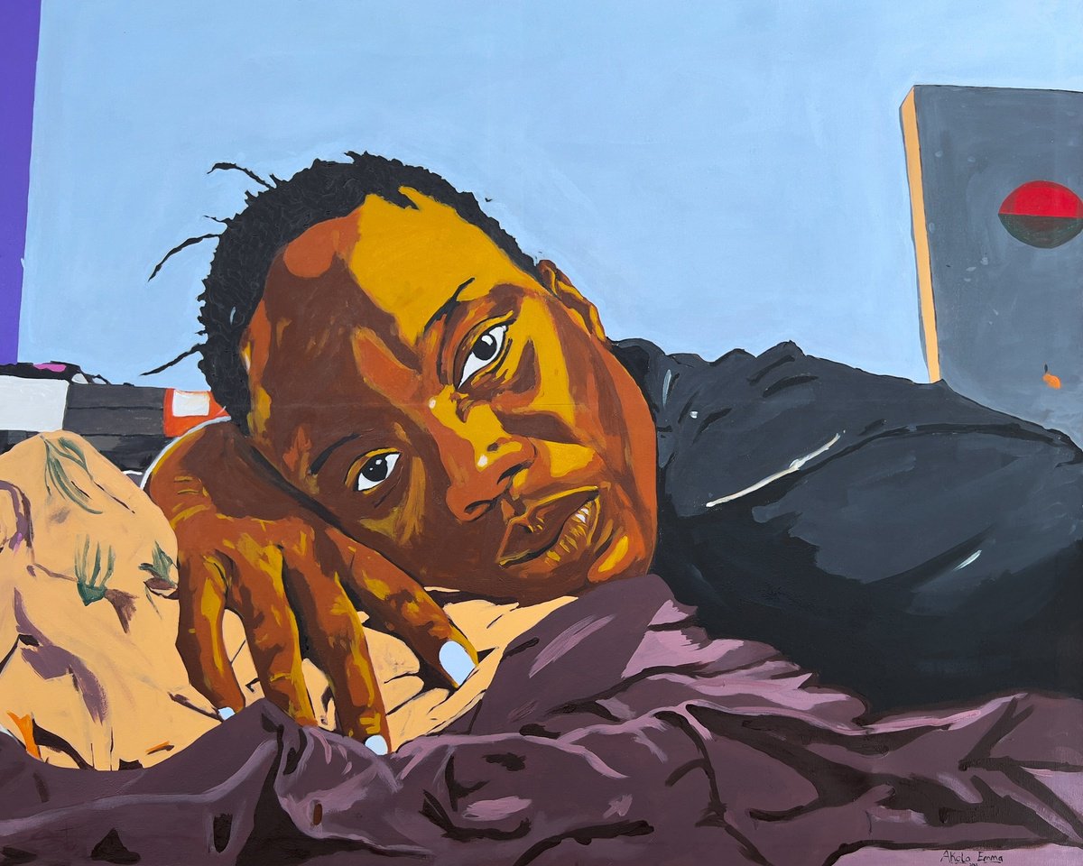 Self Soothe By Emmanuel Akolo, 60 X 48, Artwork For Sale On Artfinder