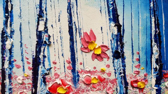 "Azure Forest & Flowers in Love"