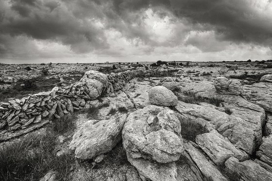 Stone desert of the Burren - Landscape Art Photo from Ireland