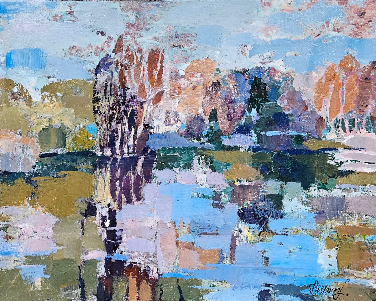 When The Sky Breathed Autumn By Tatiana Hellum, 20 X 16, Artwork For Sale On Artfinder