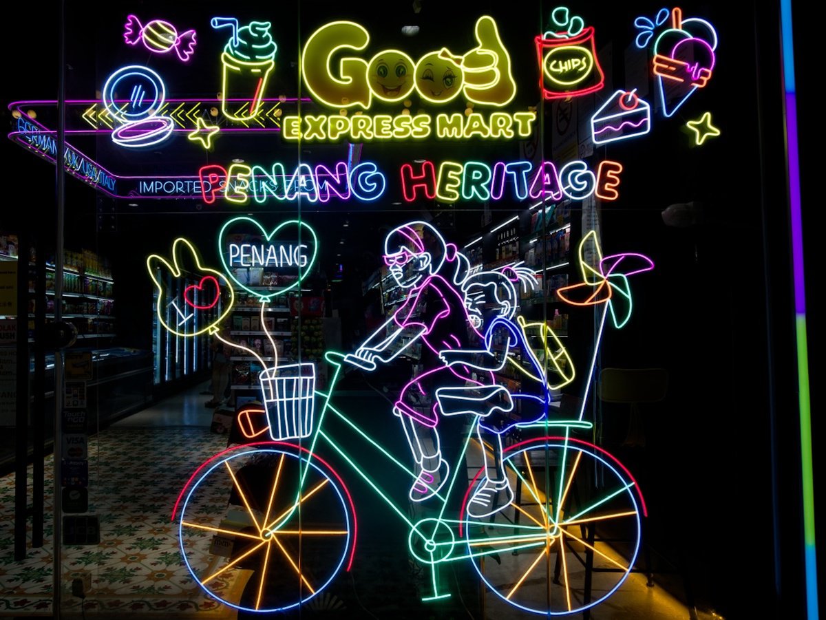 Organic Photograph , Neon Penang By Marc Ehrenbold, 39 X 30, Artwork For Sale On Artfinder