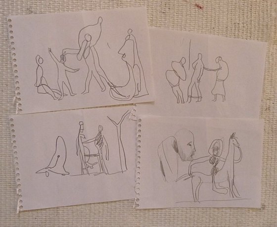 Four surrealist sketches