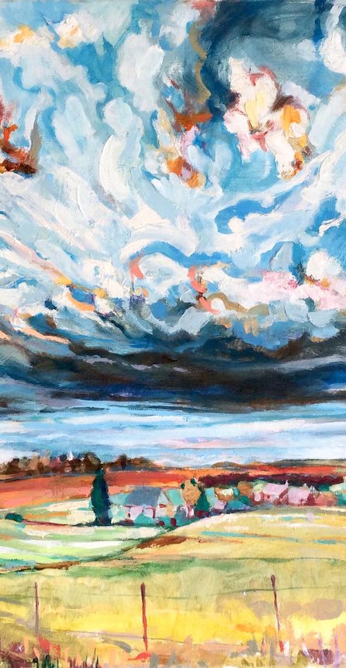 Storm over Ridgeway by Guy  Pickford