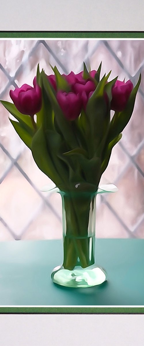 Purple Tulips by Robin Clarke