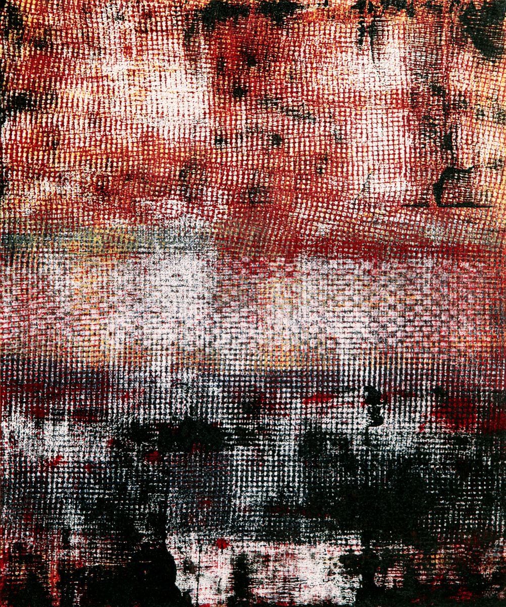 Abstract Acrylic Painting By Petr Strnad, 10 X 12", Secret Space V., Original Artwork