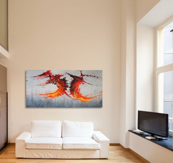 Twisting Fire IV (Spirits Of Skies 128161) (160 x 80 cm) XXXL (64 x 32 inches)