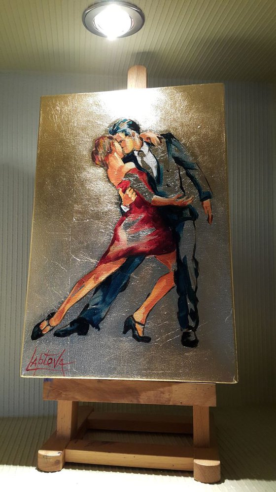Dance with you - painting tango, series dance, dancer