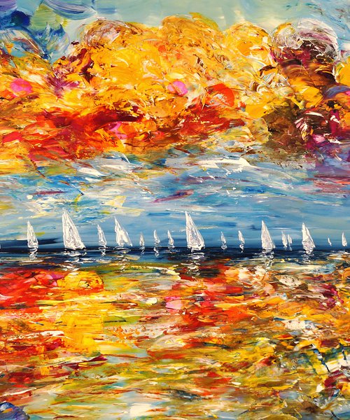 Seascape Sailing Impressions XXL 5 by Peter Nottrott