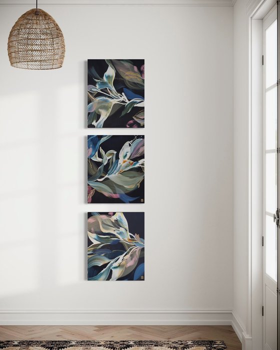 A Verdant Scene II Triptych