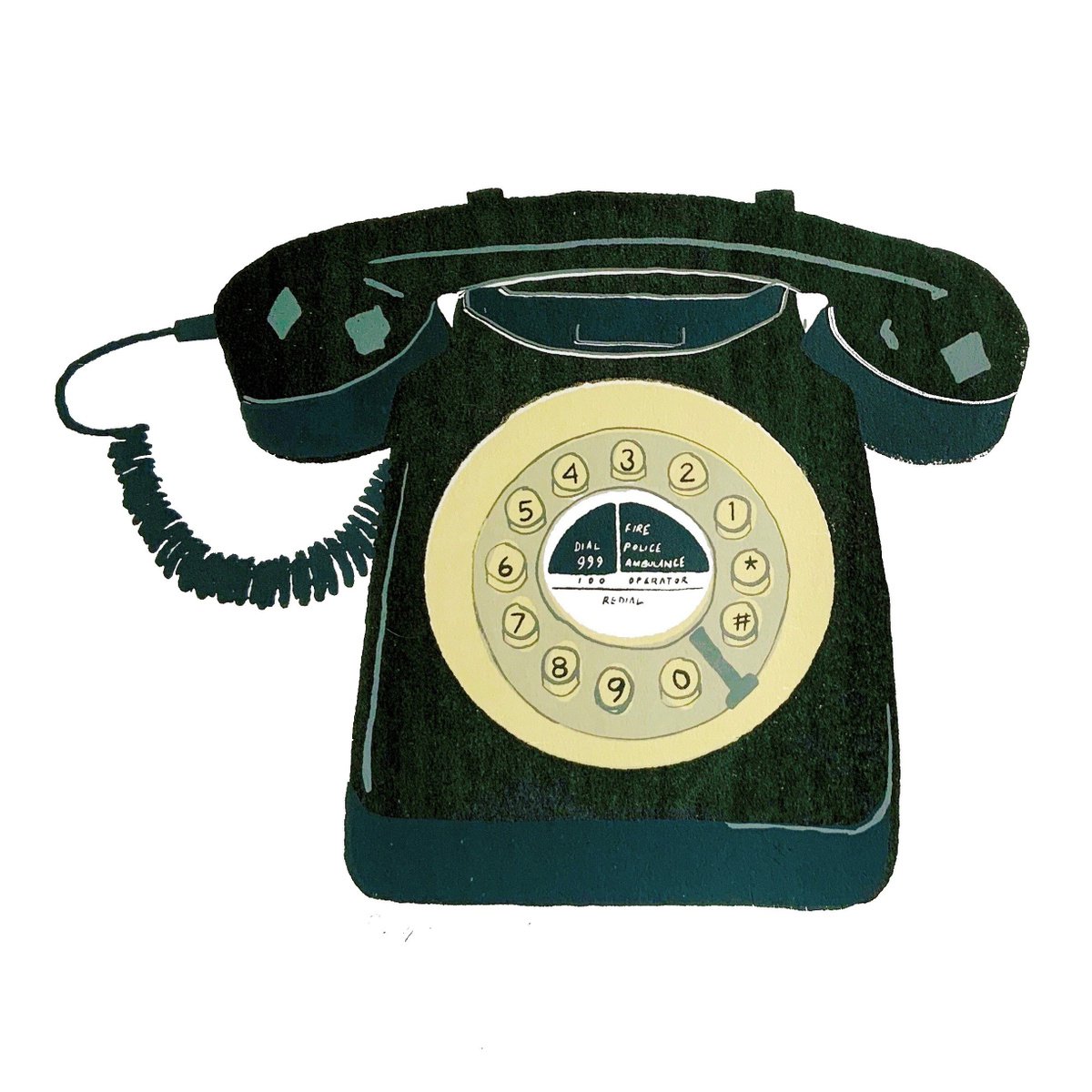GPO 746 - Limited-edition, vintage telephone [BLACK] by Design Smith